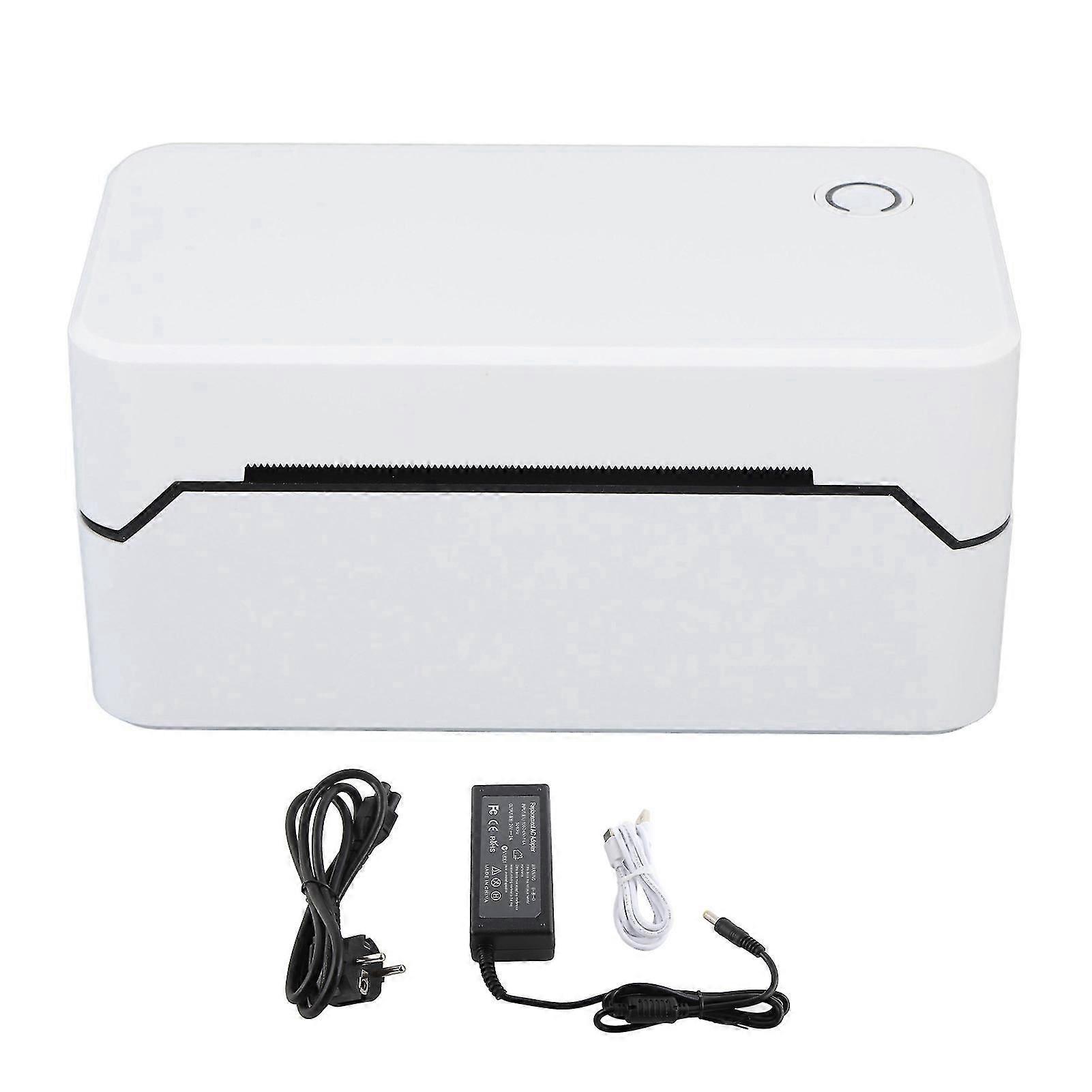 Wireless Thermal Label Printer Bluetooth Label Printer for Windows for IOS for Android 100240V 80mm Printing Width EU Plug