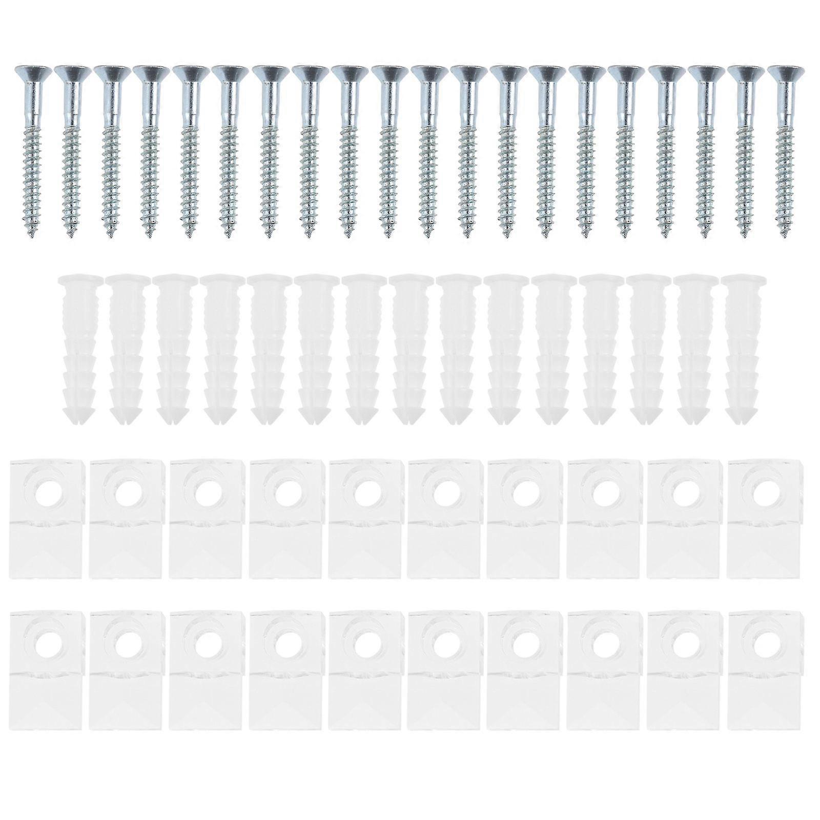 Small Clips Mirror Holder Clips for Reliable Mounting 20Sets