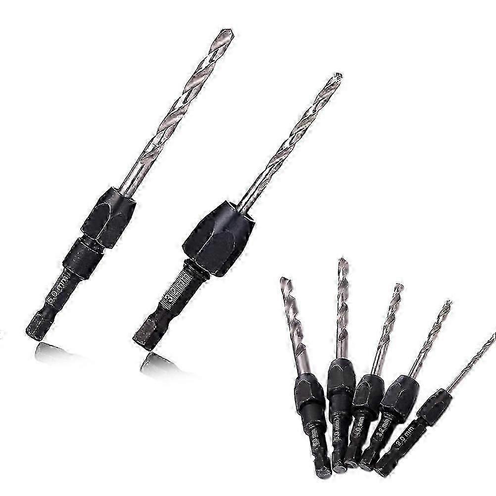 Drill Bits Set for Drilling Use with 5Pcs Hexagon Drilling Bits