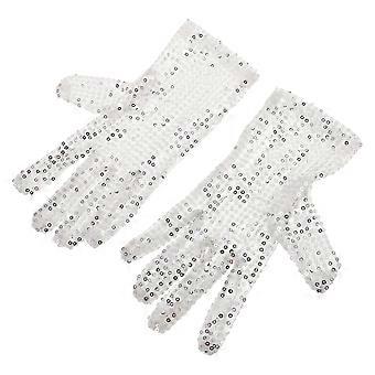 1 paire de gants à paillettes maille glitter gants à paillettes mitaines de danse à paillettes mitaines d’habillage scintillant pour robe costume cosplay fête patinage sur glace accessoire