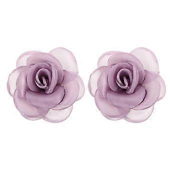 2pcs Rose Blume Schuhclips - High Heel Sandalen Tasche Charm Abnehmbarer Schuh Blumenschnalle Accessoires für Frauen Hochzeiten und Partys