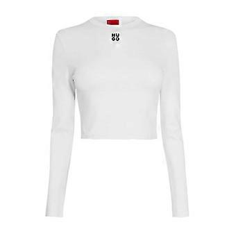 Hugo Womens/Ladies Dafilomena Slim Crop Top