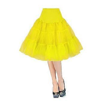 50s Swing Vintage Petticoat/crystal gauze Retro Underskirt/rockabilly Tutu/fancy Net Skirt/Wedding dress yellow