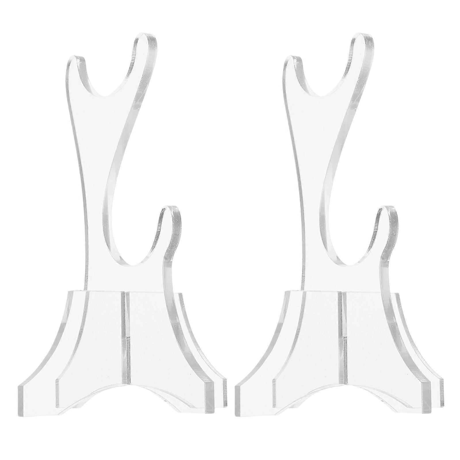 2pcs Épée Présentoir 2 niveaux Acrylique Épée Porte Table Épée Présentoir