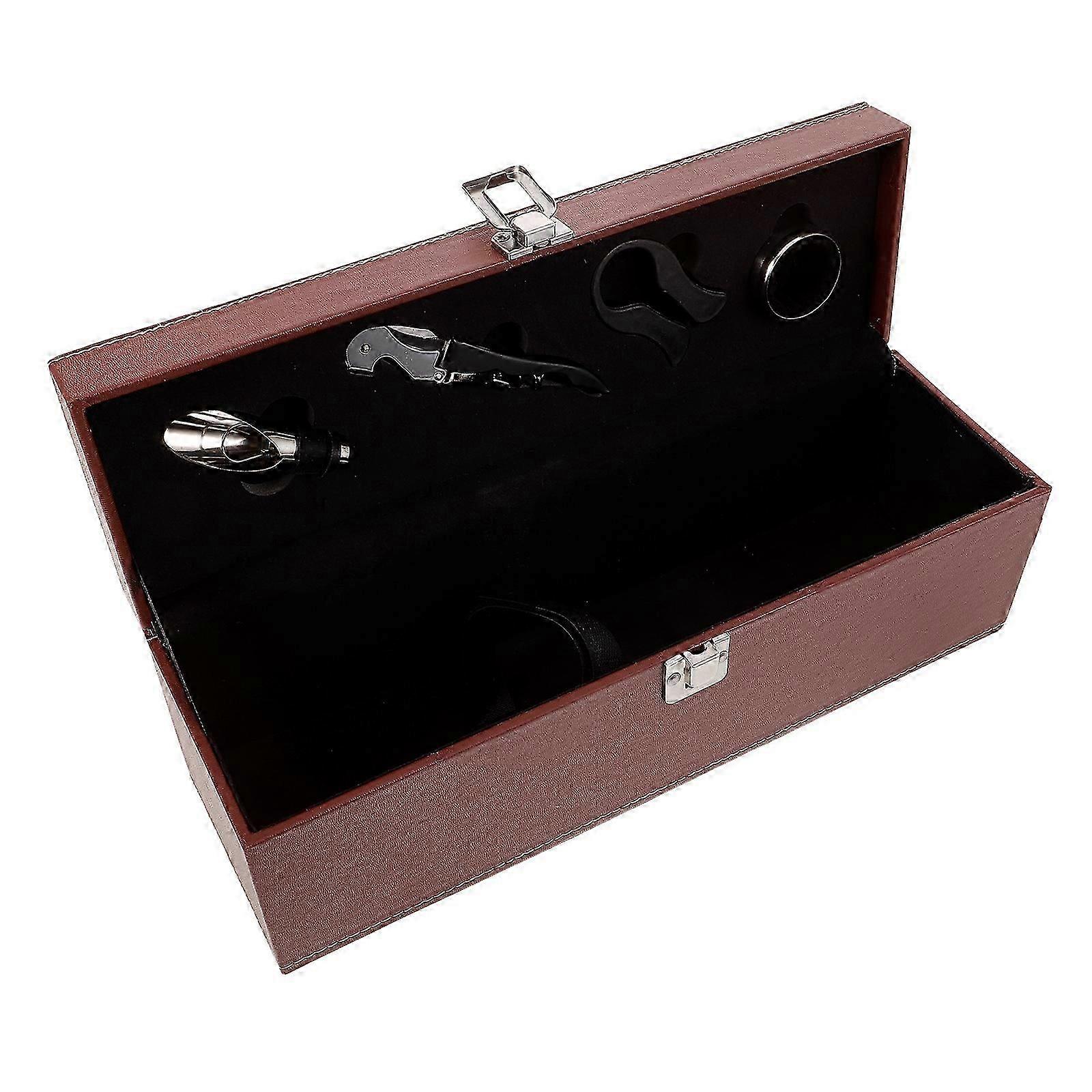 Portable PU Storage Carrier Single Case Empty Gift Box