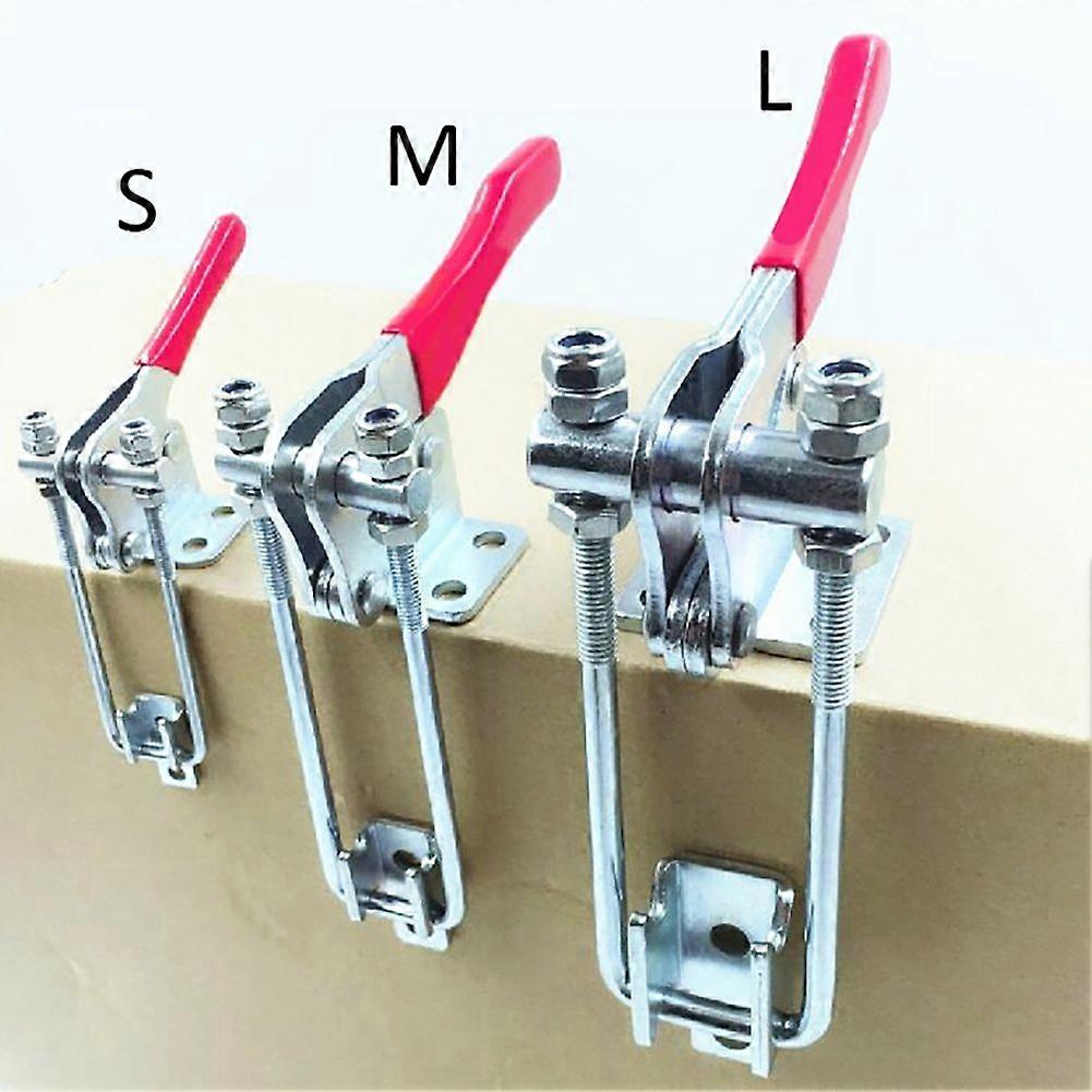 90 Degree Mechanical Iron Quick Holding Latch Type Pull Toggle Locking Clamp JIKAIX