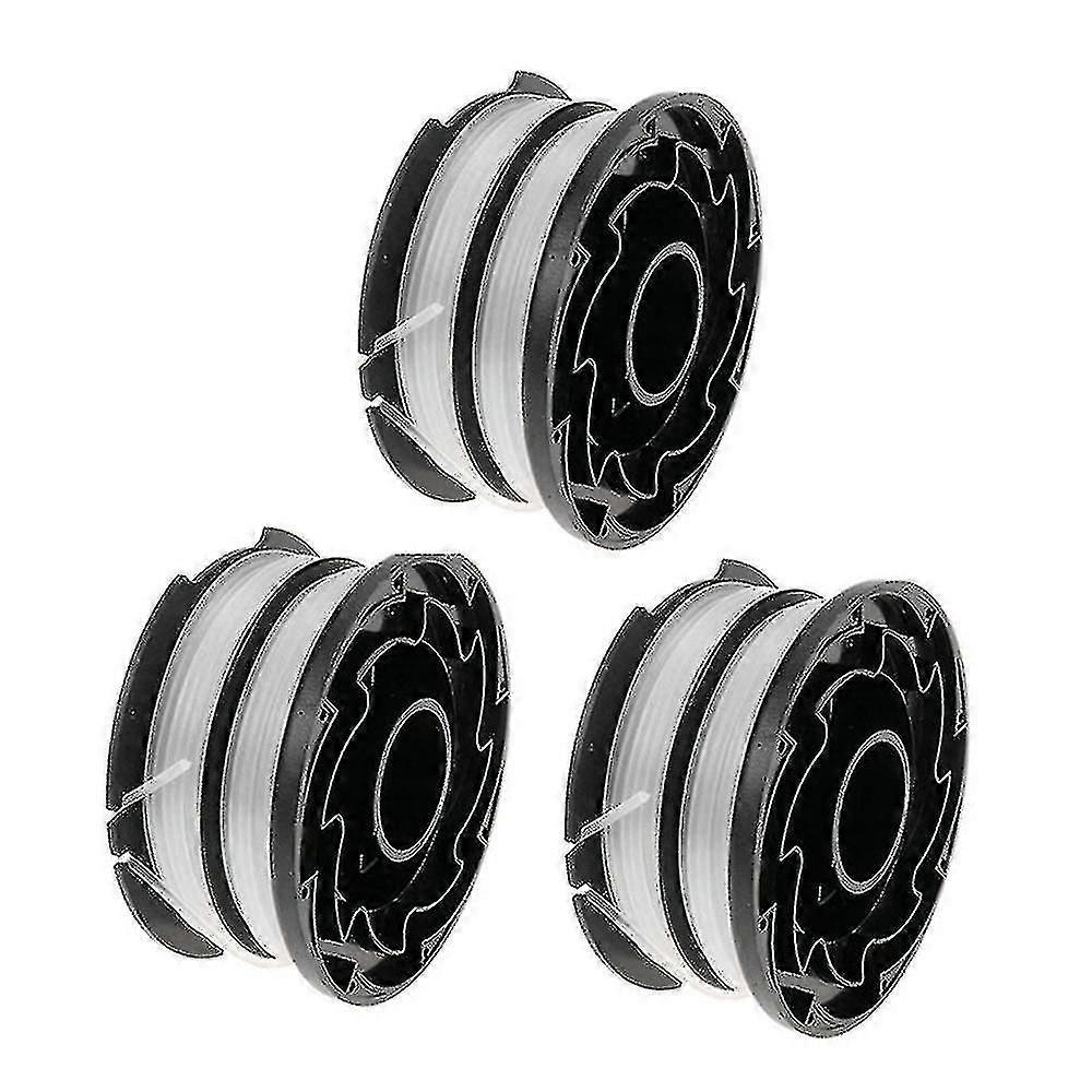 3 Pack String Trimmer Spools For Black+deacker Df-065 Df-065bkp Gh700