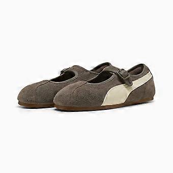 Puma Tacklette Suede dames sneeuwschoenen in mat brons/alpine