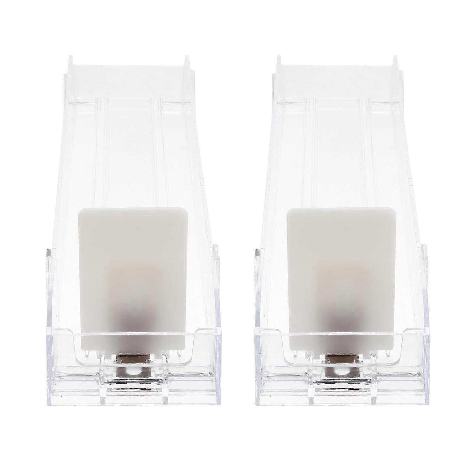 Auto Rack Showcase for Storage 2Pcs Transparent Push Case