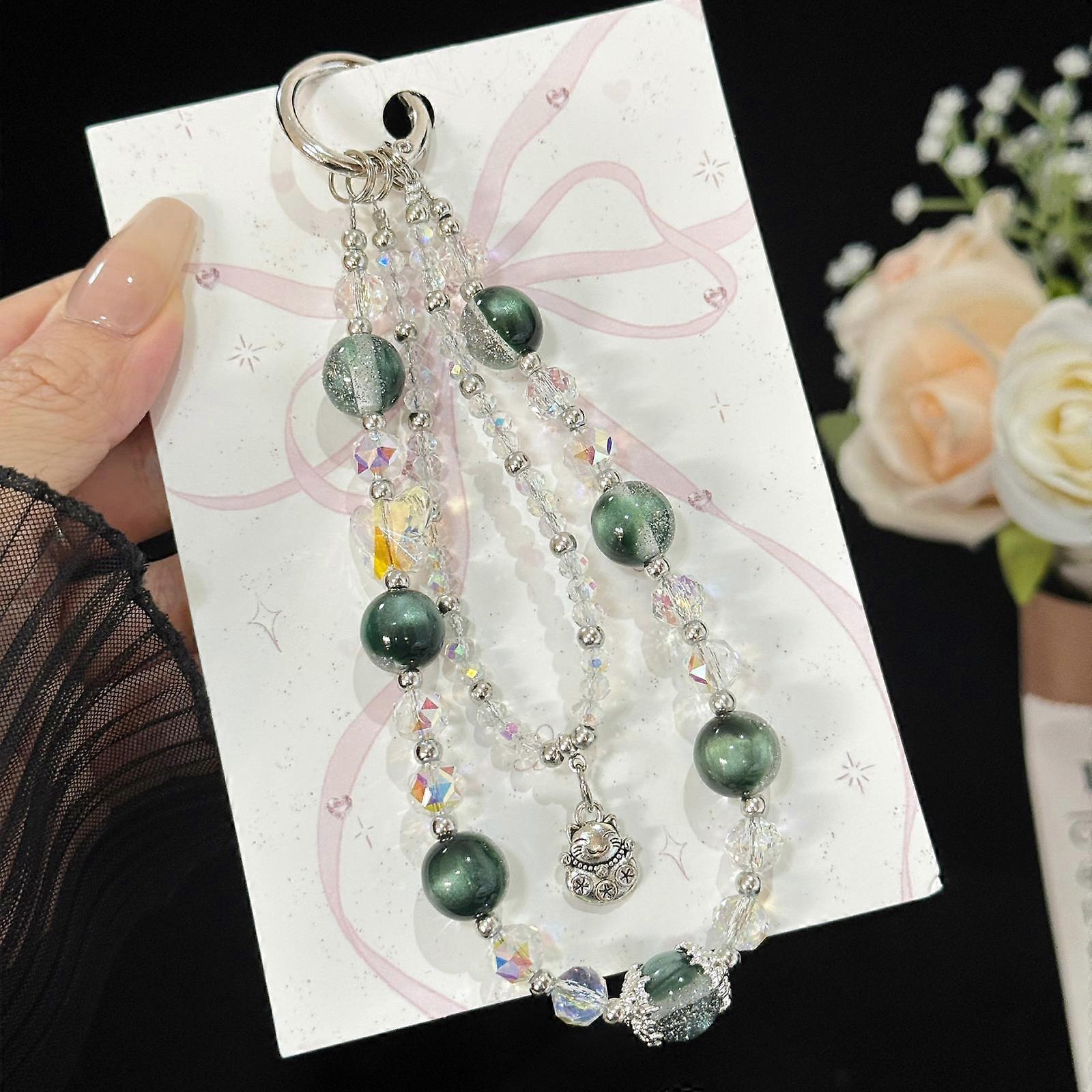 Soft Rubber Flower Double-layer Crystal Chain