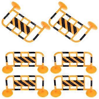10pcs mini sinais de trânsito miniatura bloqueios de estradas modelo de cerca de trânsito sinal de trânsito para crianças modelo de sinal de trânsito