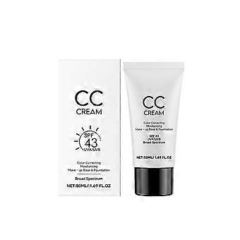 CC Cream with SPF 43, Hydrating Color Correcting Foundation for Daily Use, 50ml
