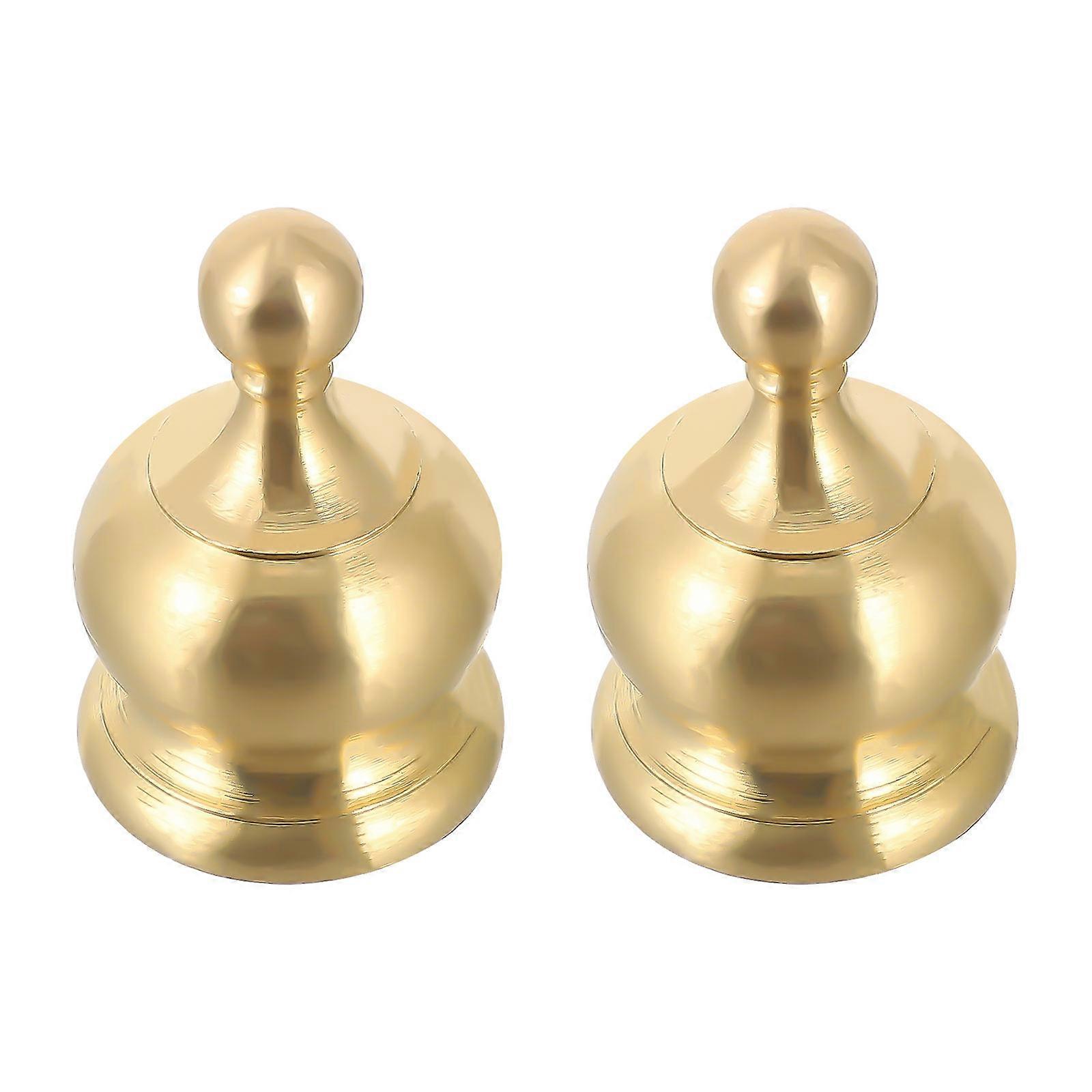2pcs Replacement Lamp Finial Lighting Knob Decor Crown Shape Chic Light Knob