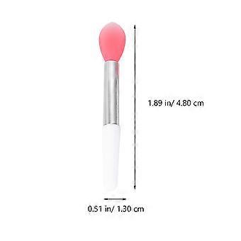 6 stk Bulk Makeup Blush Brush Lipstick Wands Applicator Rengjøring Lip Brush Cleaner Brush Makeup Tool Kit