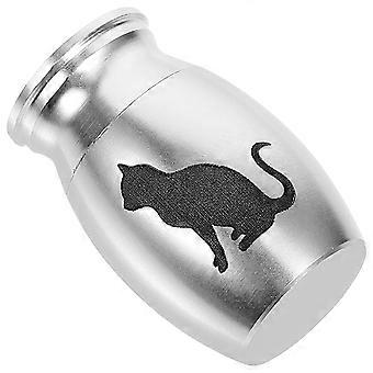 Silver Alloy Miniature Pet Bone Ash Urn for Pet Cremation Keepsake