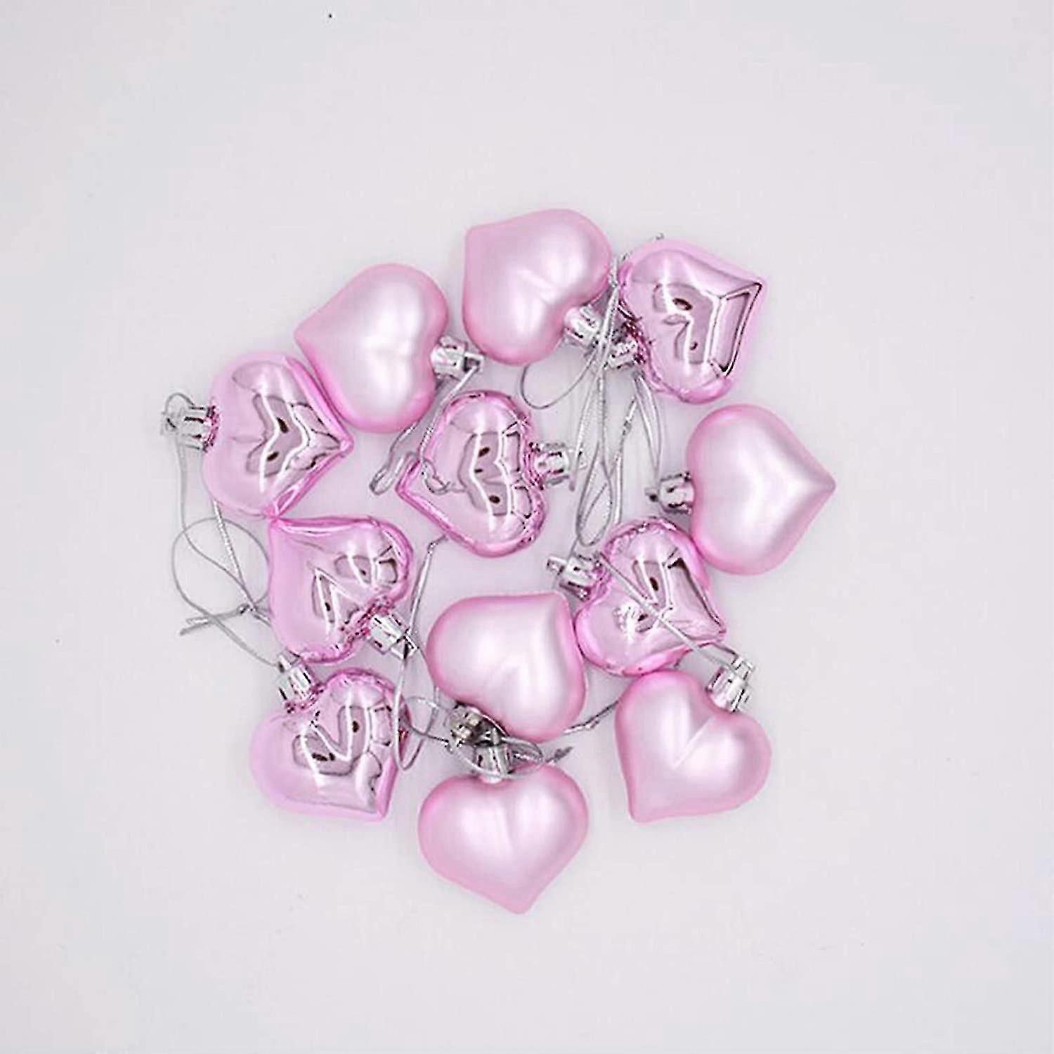 12 Pcs Small Pendant Shaped Heart