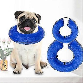 Adjustable PVC Inflatable Pet Collar with Hook and Loop Fastener Pet Accessories