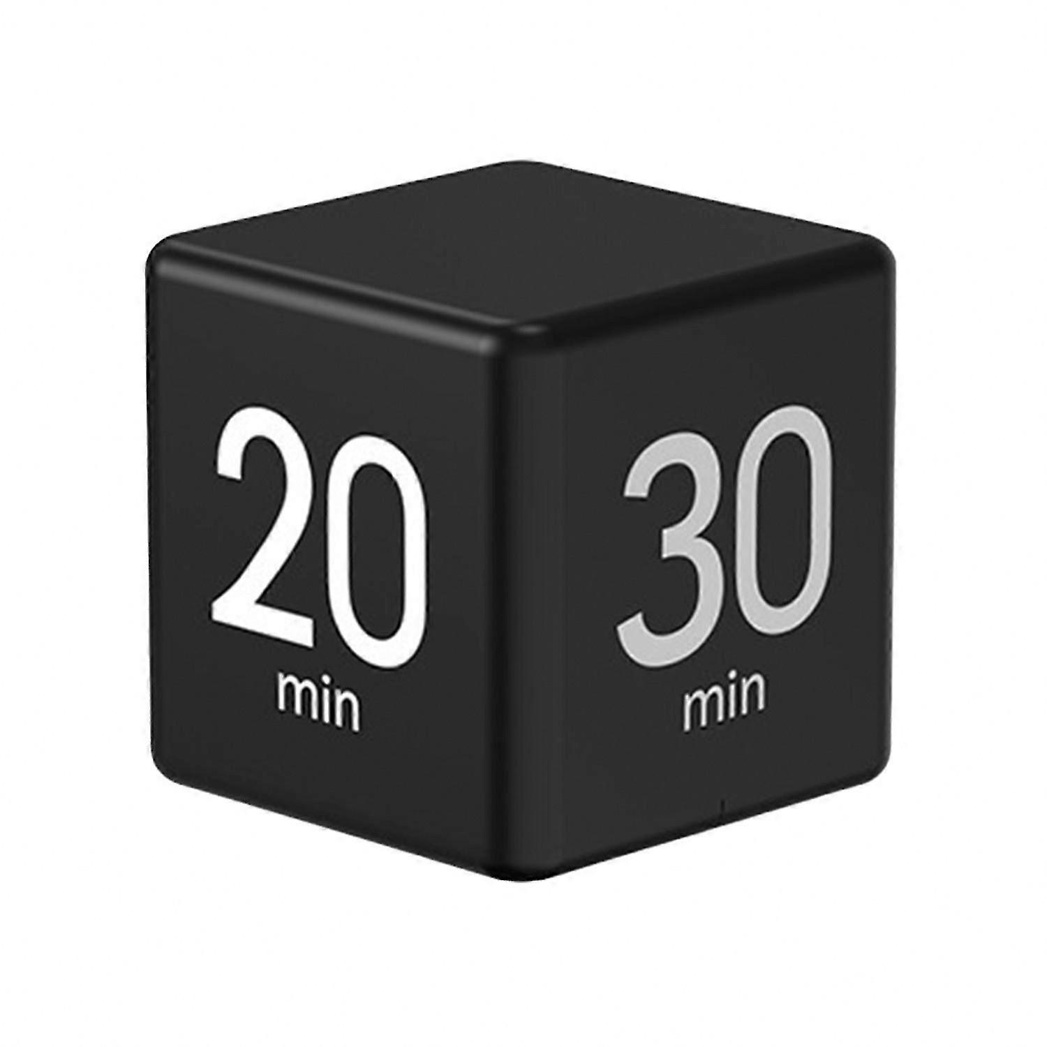 Rotating Pomodoro Timer 1-60 Minutes Preset, LED Display, Adjustable Volume, Cube Timer for Work Study