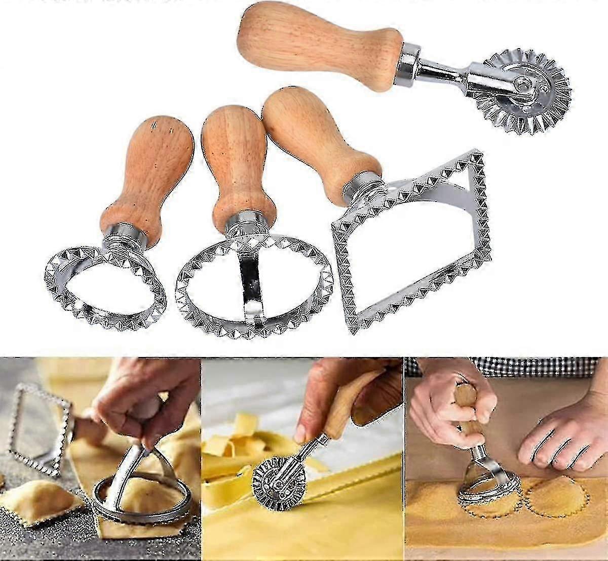 4 Piece Wonton Maker Set, Square Wonton