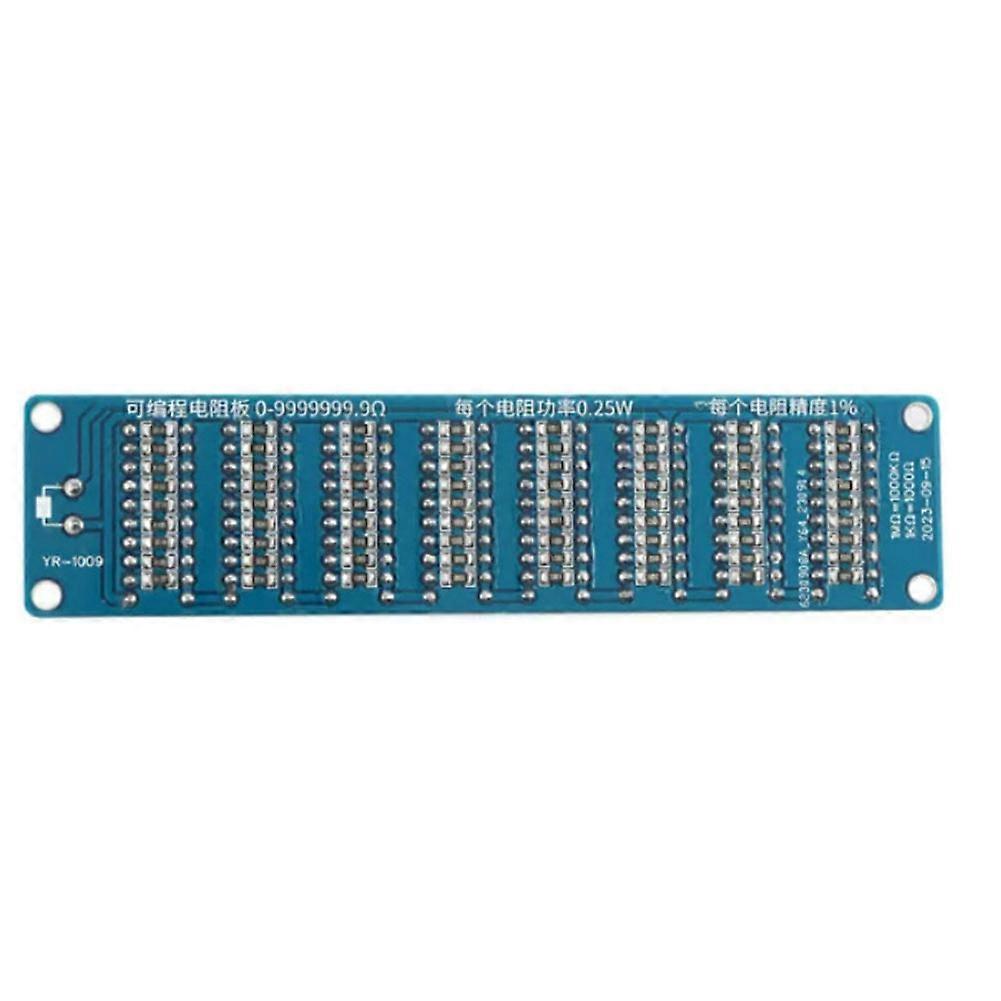 2 Pcs 0.1-9999999 Ohm Programmable Resistor Board, 8-Section DIP Switch Adjustable Resistance Module, 1% Accuracy