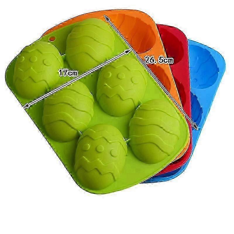 6 Dinosaur Egg Easter Silicone Cake Baking Mold Plaster Mold_Special Gift