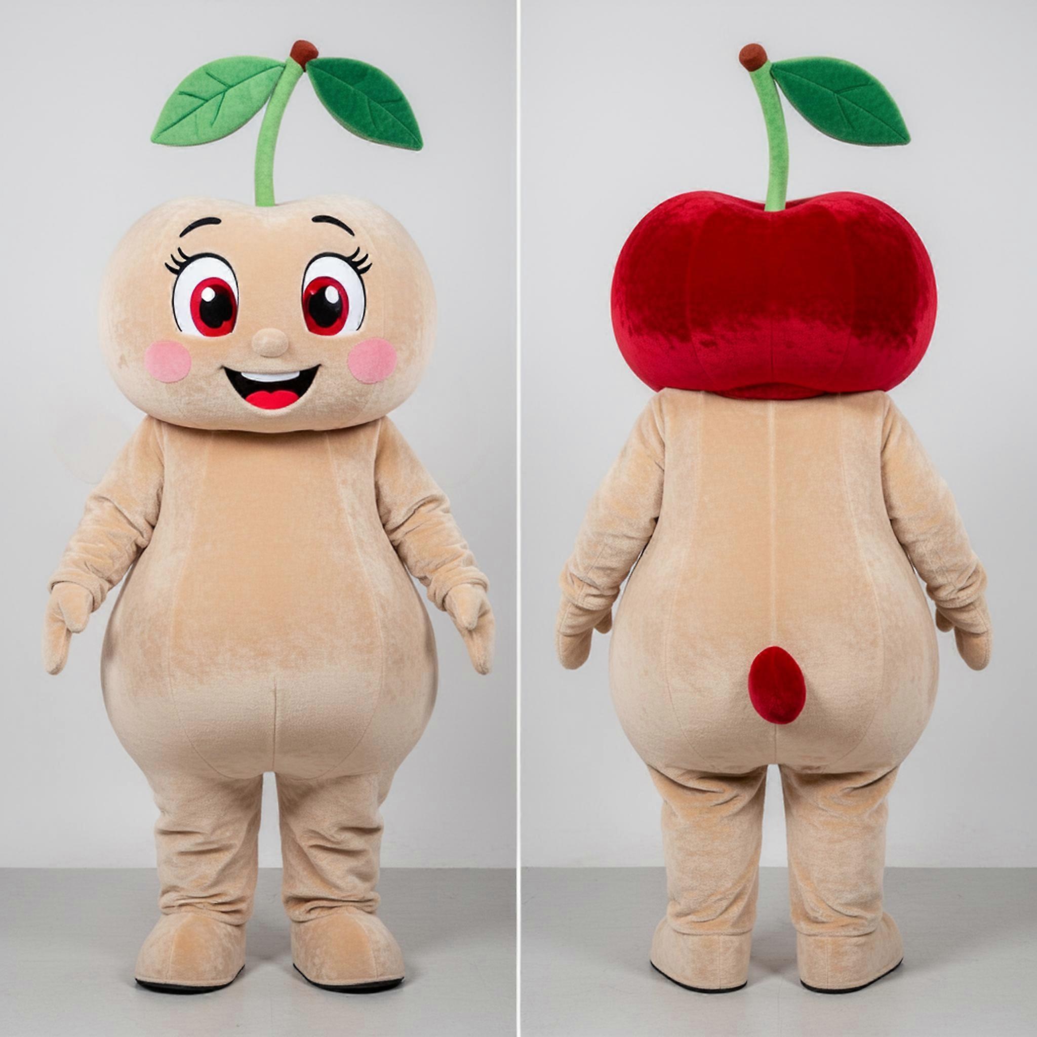 MASTICOT Velvety Red Round Cherry Mascot