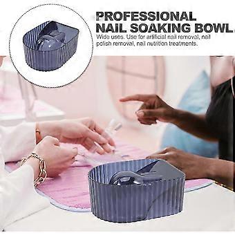 Manicure Bowl Blue Acrylic Nail Soaking Bowl compatible with Nail Removal Gel Polish Remover