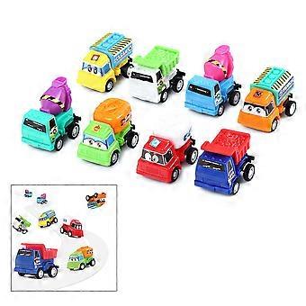 Pull Back Mini Car Toys 8Pcs Combination Set for Children's Play