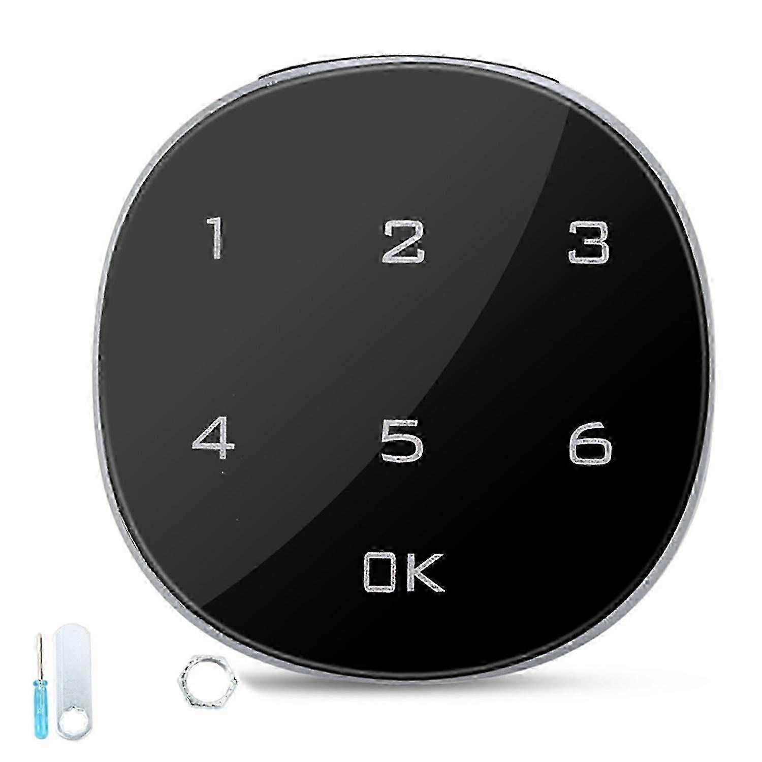 Electronic cabinet lock with digital password setting