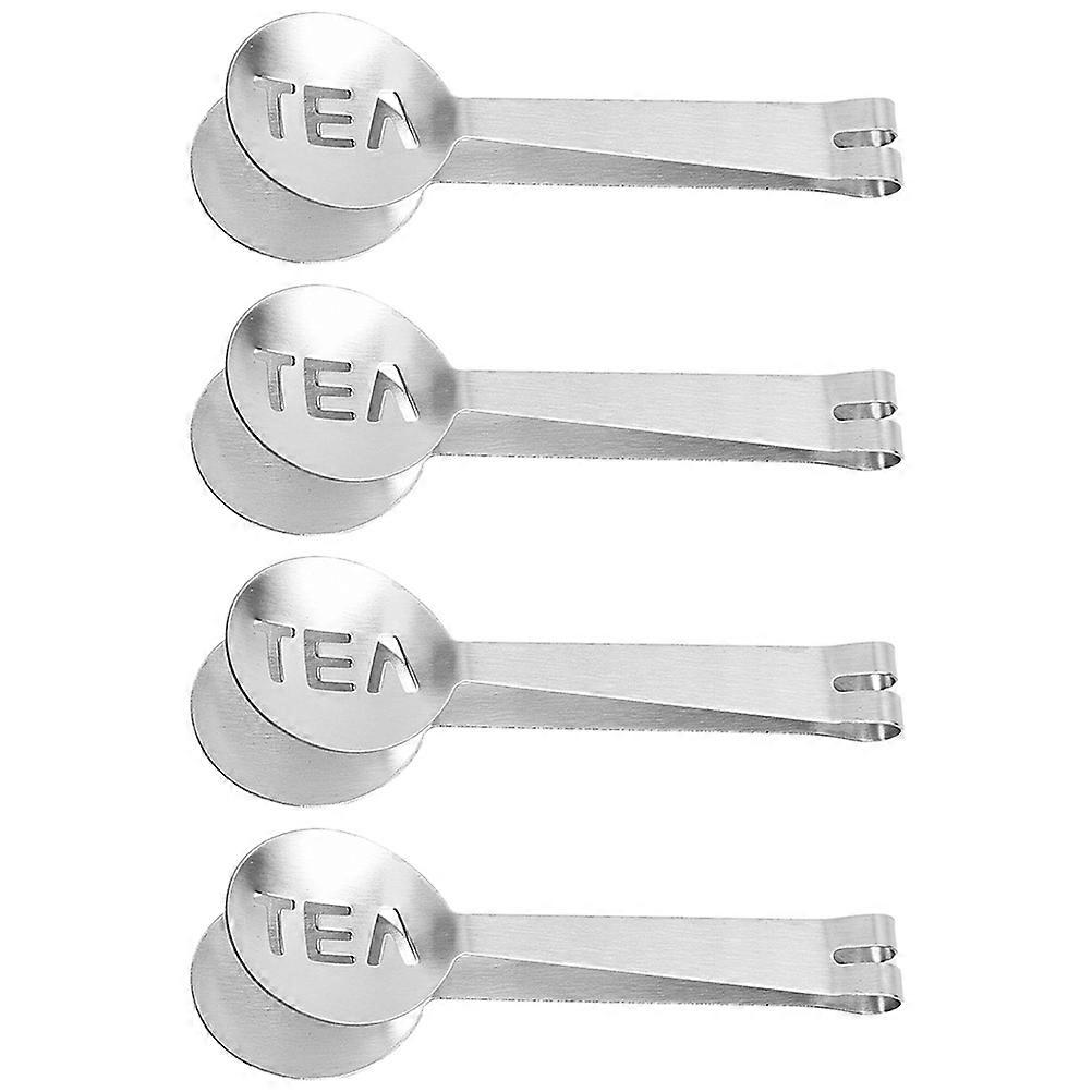 Silver Tea Bag Clamps for Use 12Pcs Rust-Proof Multipurpose Clips