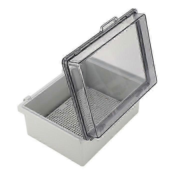 OMABETA ABS Plastic Electrical Junction Box, Dustproof Enclosure with Hinged Casing for DIY Electrical Use