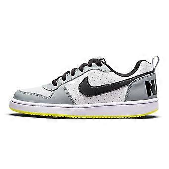 Nike Court Borough Low Hvit Svart Wolfgrå GS 839985-104