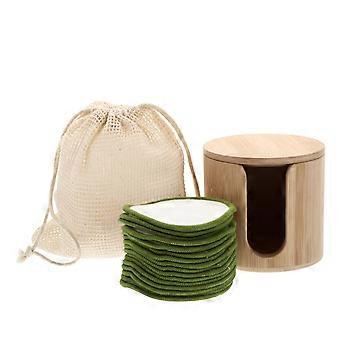 Makeup Remover Pads Bamboo Fiber for Face Cleaning 2Sets Makeup Remover Tool