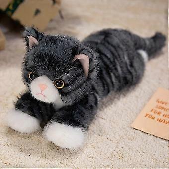 Realistic Cat Plush Toy, Soft Stuffed Animal Kitten, Cuddly Companion Gift for Boys and Girls
