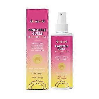 Brume rafraîchissante pour boucles à l'ananas - Spray rafraîchissant pour boucles, à l'acide hyaluronique, Nouveauté S07