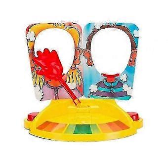 Grappig gezichtspel, "taart in het gezicht" grappig speelgoed voor kinderen en volwassenen, interactief gezelschapsspel voor het hele gezin, plastic, multicolor, 38 x 18,5 x 24,5 cm.