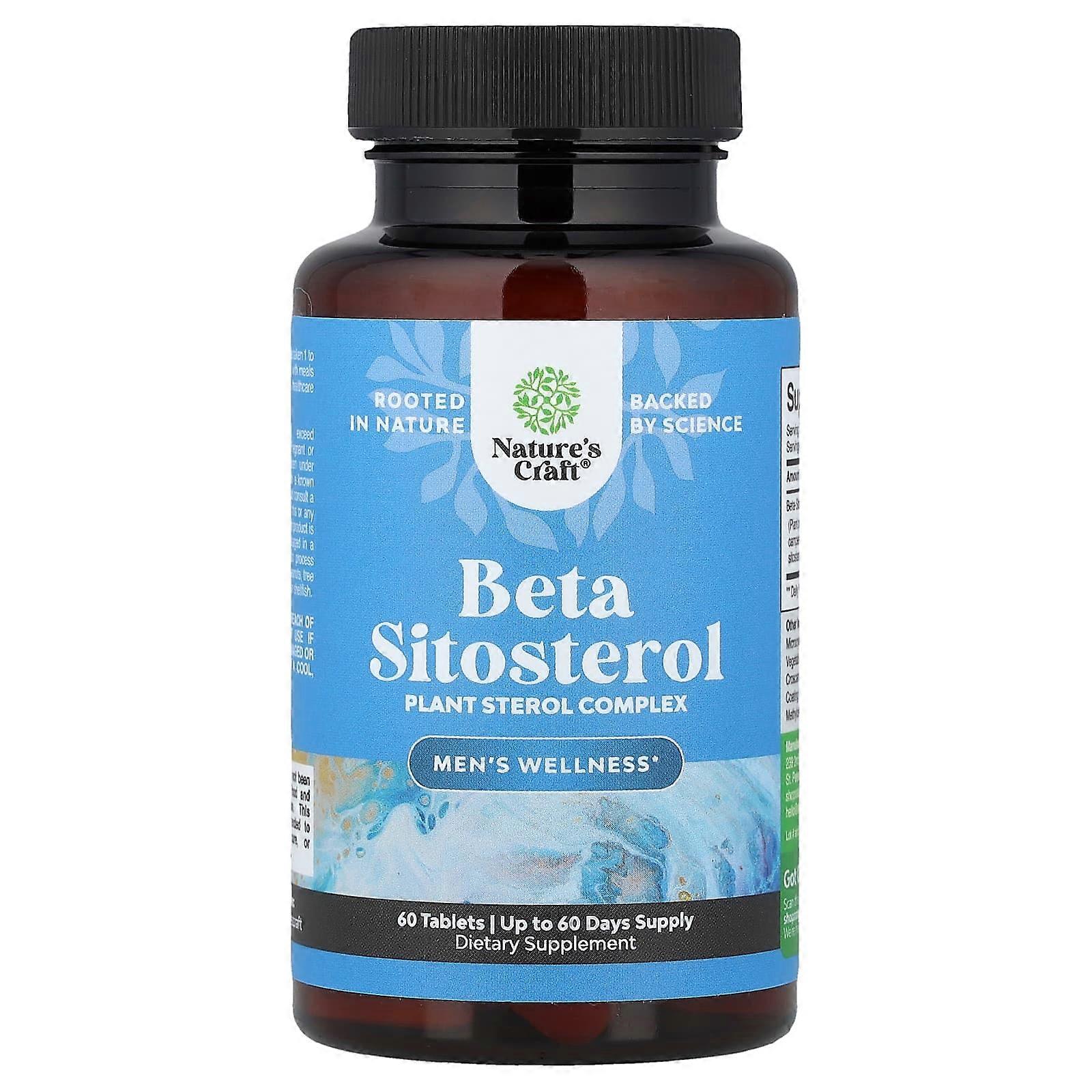 Nature's Craft, Beta Sitosterol, 60 Tablets