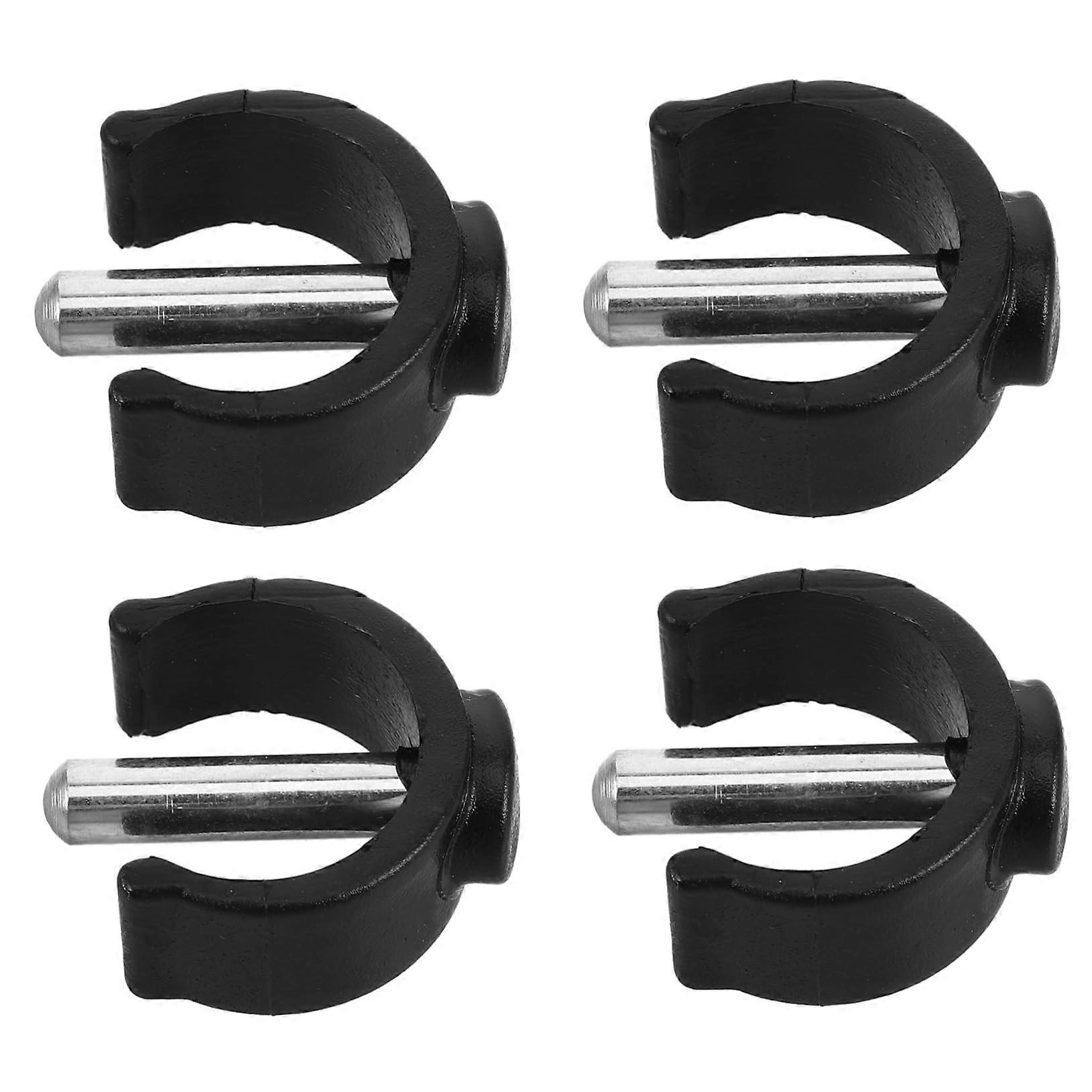 4 Pcs Walking Stick Clips with Secure CShape Lock Cane Holder Attachments for Quick Installation