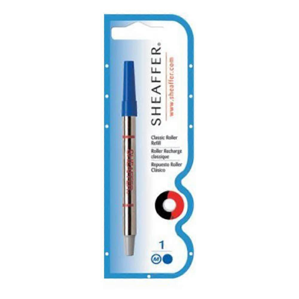 BLUE Sheaffer Classic Rollerball Refill Medium Point Single Blister Pack