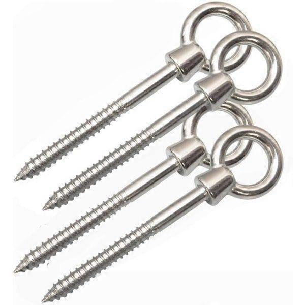 Hammock hooks, 4-pack stainless steel hammock set
