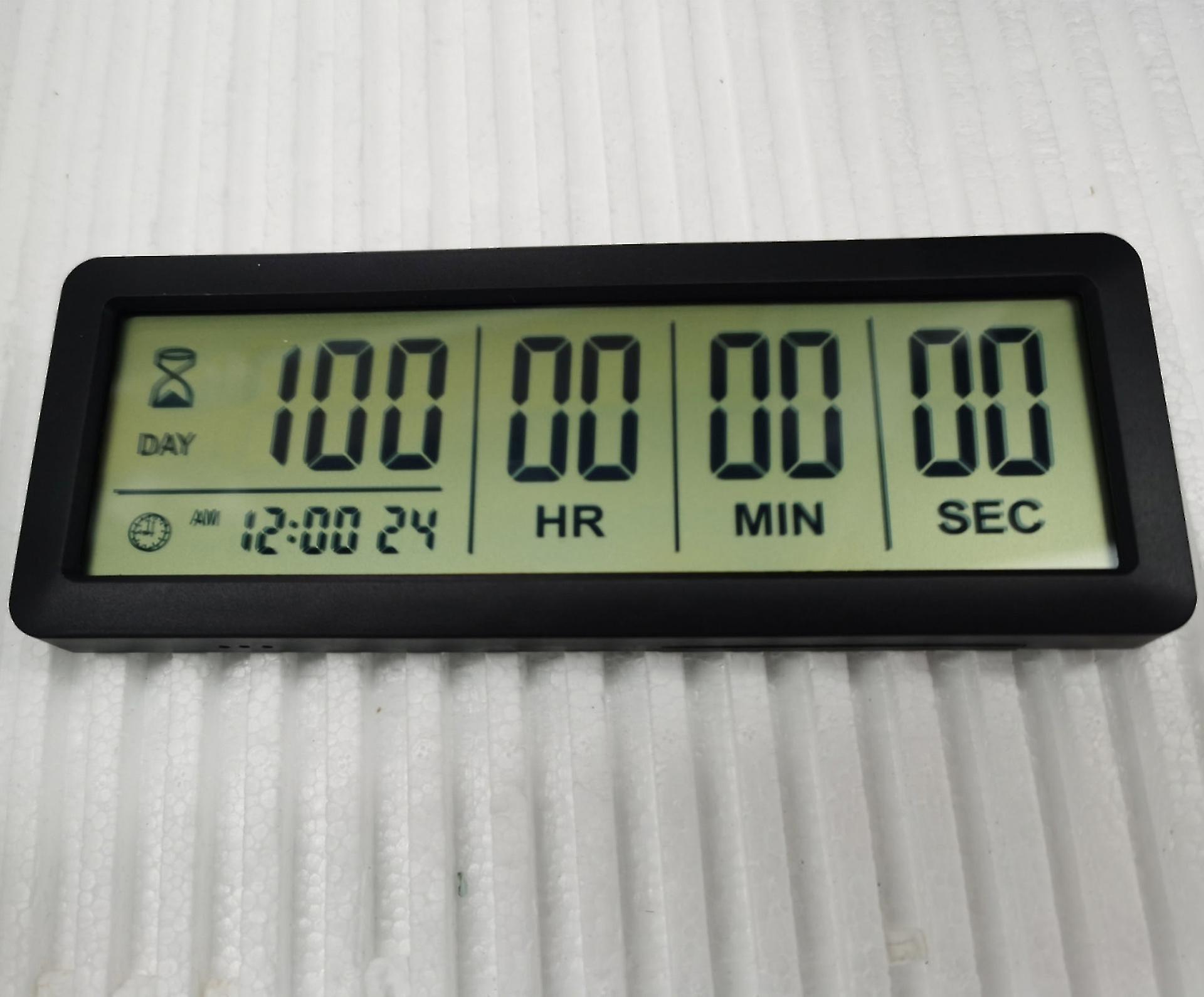 Pxcl Reusable Countdown Clock For Wedding Retirement Countdown Timer Baby Date, Black, 156*57.5*13mm