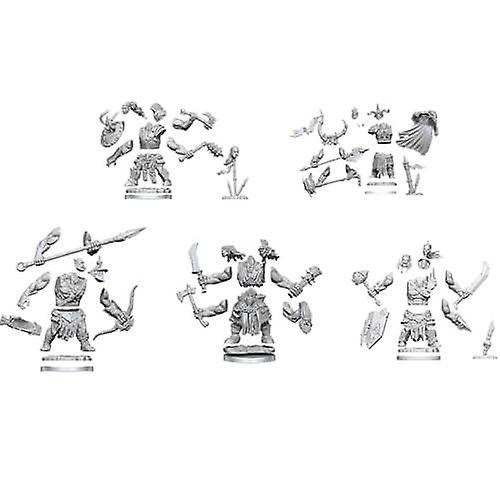 ORCS D&D Unpainted and Unassembled Frameworks Miniature Model Kit 7pcs Set