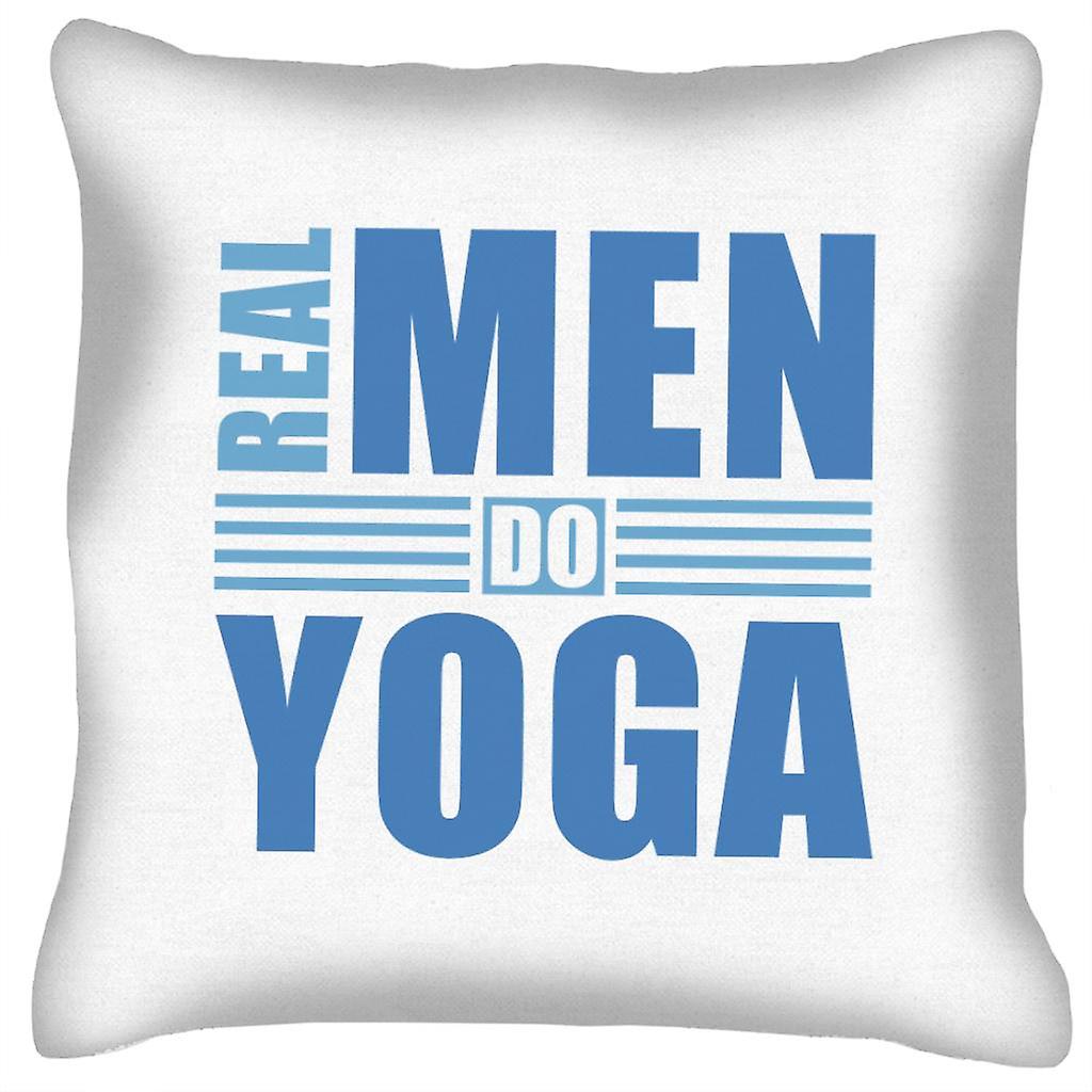 Real Men Do Yoga Cushion