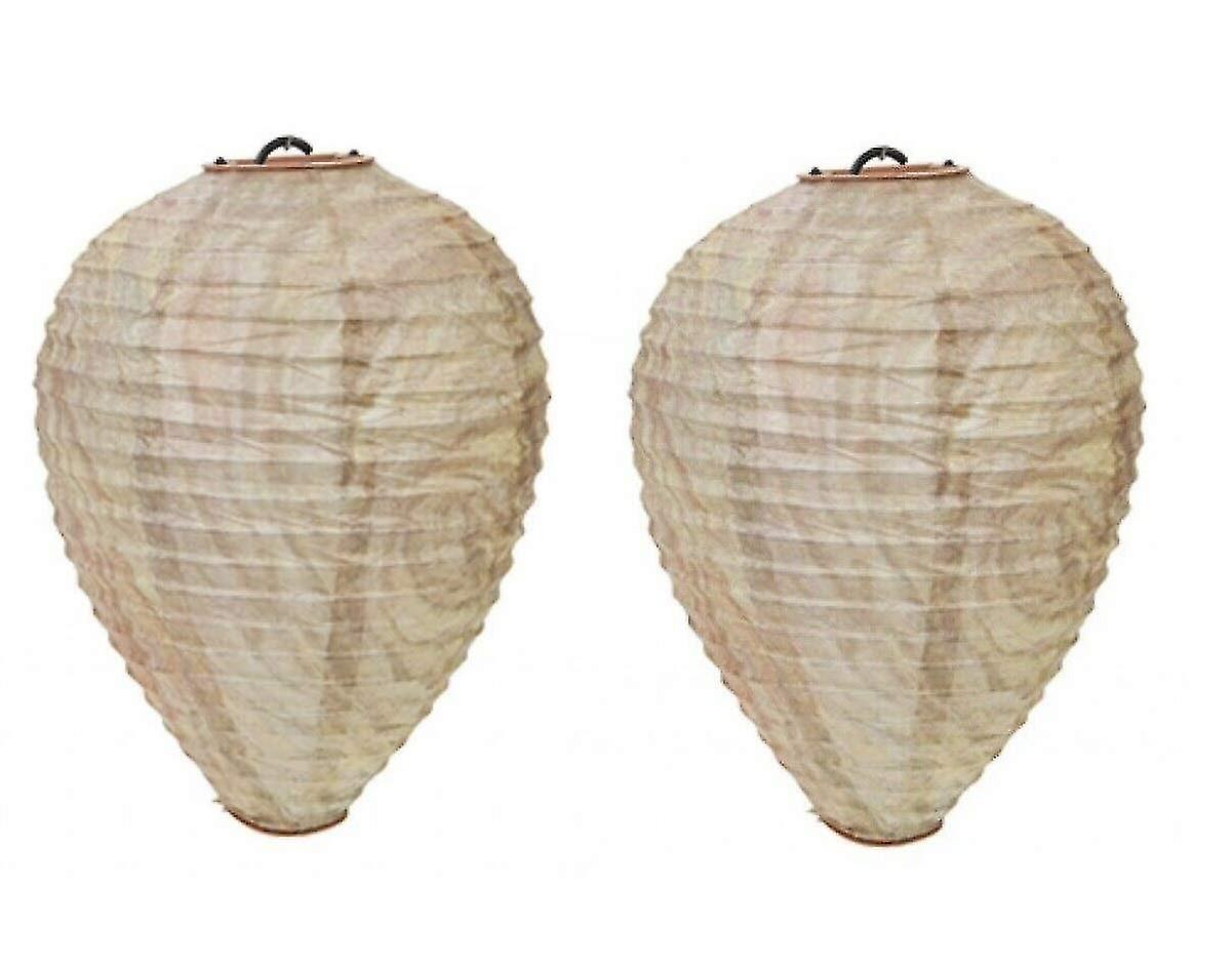 Paper Hanging Garden Decoy Wasp Nest Keeps Wasps At Bay Wasp Deterrent (pack Of 2)