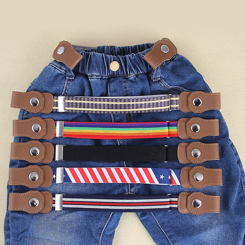 Baby Snap Button Type Drenge Piger Børnehave Buksebælte