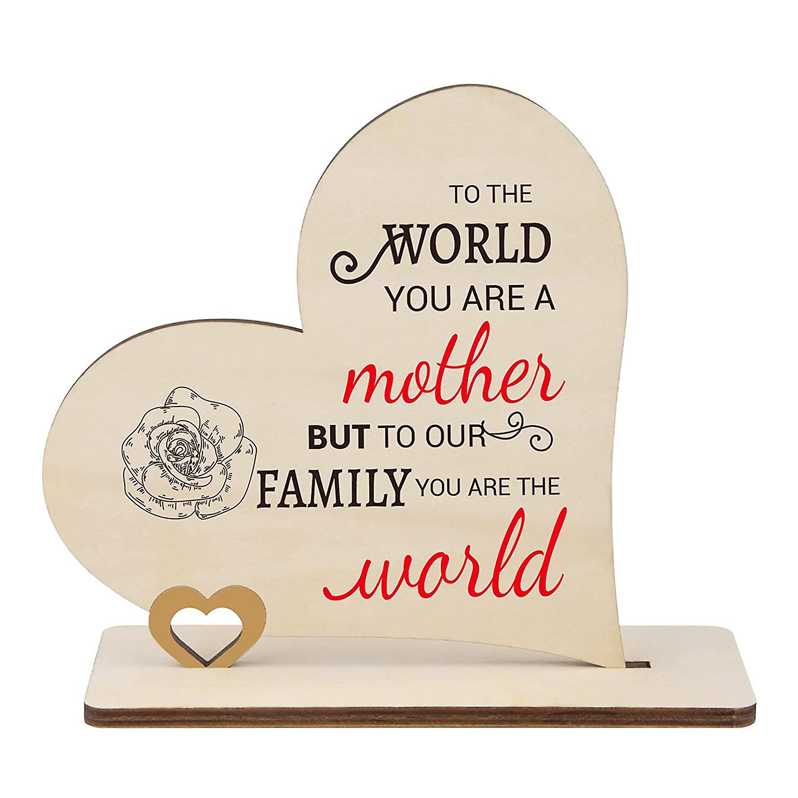 Gift Wood Heart Ornament