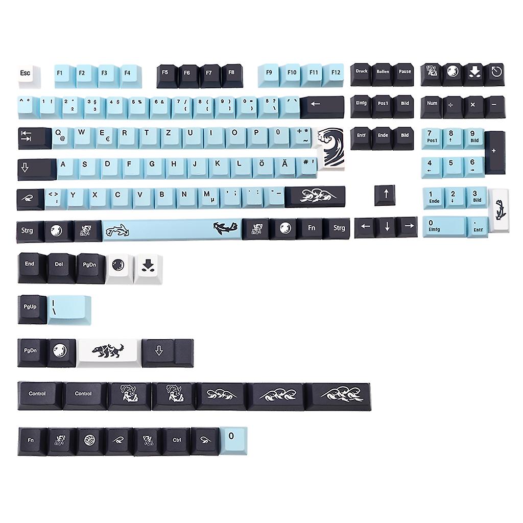 134Key/Set Keycaps Dye Sublimation Cherry Profile Mechanical Keyboard PBT Keycap