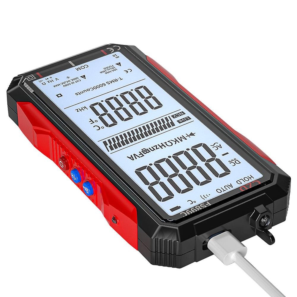 Rechargeable Full Screen 6000 Counts Auto Range Digital Professional Multimeter