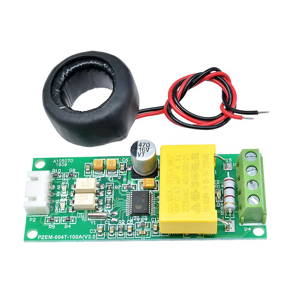 Ac numérique multifonction mètre watt puissance volt ampli ttl courant module de test pzem-004t avec bobine 0-100a 80-260v ac pour arduino
