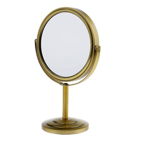 5xDouble-Sided Makeup Cosmetic Mirror Normal Magnifying Tabletop Stand Mirrors